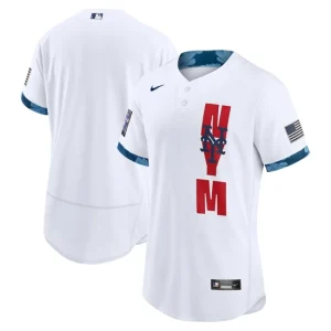 Mens New York Mets Nike White 2021 MLB All-Star Game Jersey