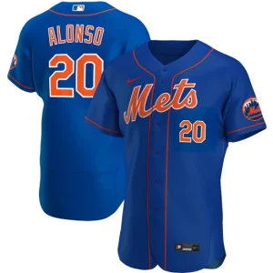 Mens New York Mets Pete Alonso Nike Royal Alternate Player Jersey