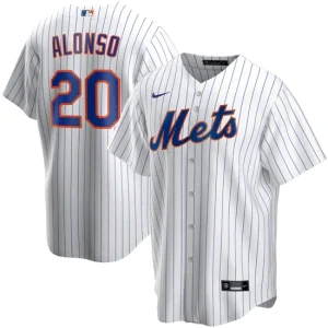 Mens New York Mets Pete Alonso Nike White Home Player Name Jersey