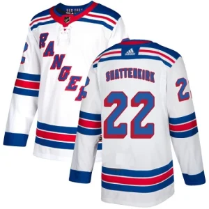 Mens New York Rangers Kevin Shattenkirk 22 Authentic White Away