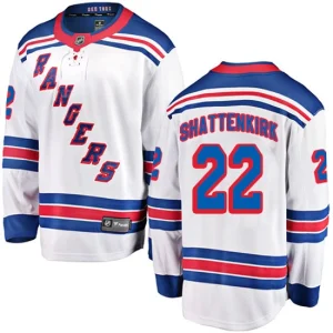 Mens New York Rangers Kevin Shattenkirk 22 Breakaway White Fanatics Branded Away