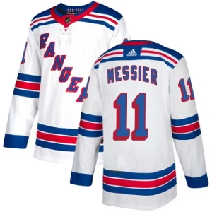 Mens New York Rangers Mark Messier 11 Authentic White Away