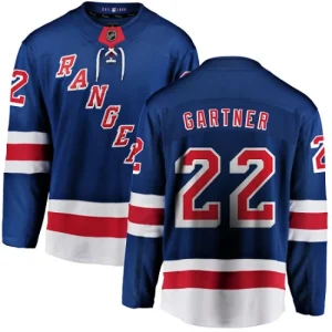 Mens New York Rangers Mike Gartner 22 Breakaway Royal Blue Fanatics Branded Home