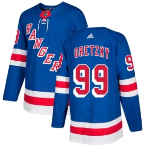 Mens New York Rangers Wayne Gretzky 99 Authentic Royal Blue Home