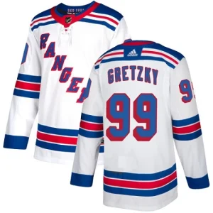 Mens New York Rangers Wayne Gretzky 99 Authentic White Away