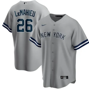 Mens New York Yankees DJ LeMahieu Nike Gray Road Player Jersey