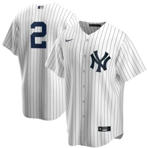 Mens New York Yankees Derek Jeter Nike White Navy Jersey