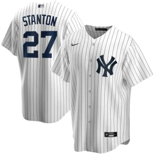 Mens New York Yankees Giancarlo Stanton Nike White Home Player Name Jersey