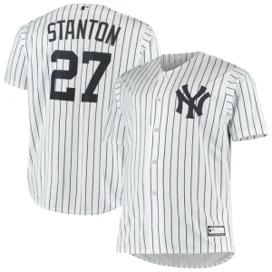 Mens New York Yankees Giancarlo Stanton White Big & Tall Player Jersey