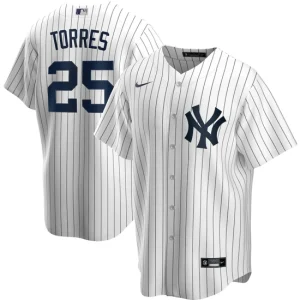 Mens New York Yankees Gleyber Torres Nike White Home Player Name Jersey