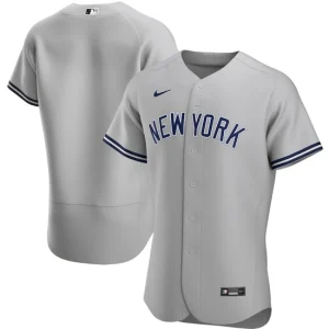 Mens New York Yankees Nike Gray Road Team Jersey