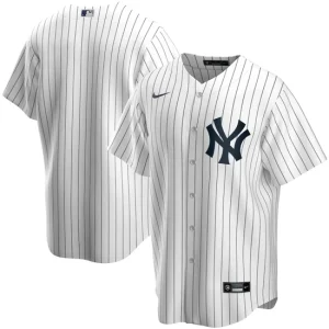 Mens New York Yankees Nike White Home Team Jersey 1