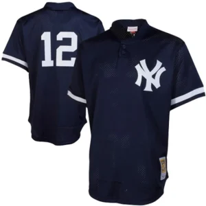 Mens New York Yankees Wade Boggs Mitchell & Ness Navy Cooperstown Mesh Batting Practice Jersey