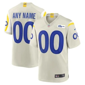 Mens Nike Los Angeles Rams Bone Custom Game Jersey