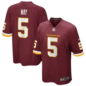 Mens Nike Tress Way Washington Football Team Burgundy Game Player Jersey