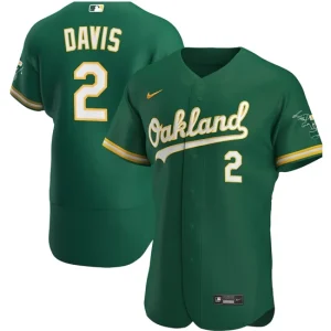 Mens Oakland Athletics Khris Davis Nike Kelly Green Alternate Player Jersey