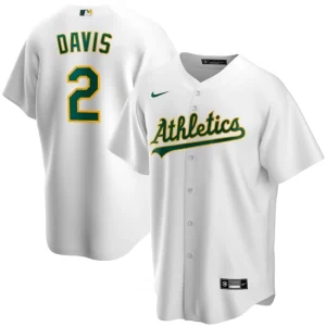 Mens Oakland Athletics Khris Davis Nike White Home Player Name Jersey