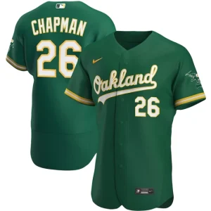 Mens Oakland Athletics Matt Chapman Nike Kelly Green Alternate Player Jersey