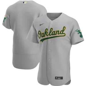 Mens Oakland Athletics Nike Gray Road Team Jersey