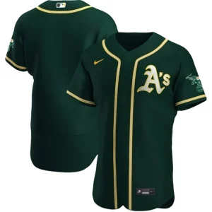 Mens Oakland Athletics Nike Green Alternate Team Jersey