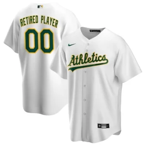 Mens Oakland Athletics Nike White Home Pick-A-Player Retired Roster Jersey 1