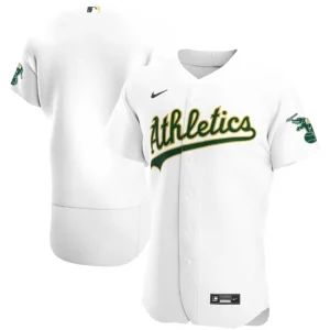 Mens Oakland Athletics Nike White Home Team Jersey