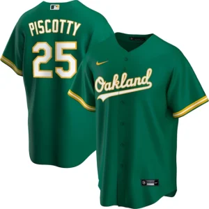 Mens Oakland Athletics Stephen Piscotty Nike Green Official Player Jersey