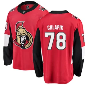 Mens Ottawa Senators Filip Chlapik 78 Breakaway Red Fanatics Branded Home