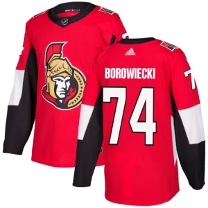 Mens Ottawa Senators Mark Borowiecki 74 Authentic Red Home