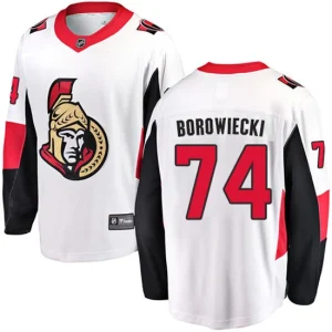 Mens Ottawa Senators Mark Borowiecki 74 Breakaway White Fanatics Branded Away