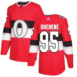 Mens Ottawa Senators Matt Duchene 95 Authentic Red 2017 100 Classic