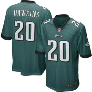 Mens Philadelphia Eagles Brian Dawkins Nike Midnight Green Game Jersey