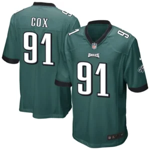 Mens Philadelphia Eagles Fletcher Cox Nike Midnight Green Team Game Jersey