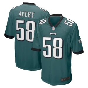 Mens Philadelphia Eagles Genard Avery Nike Midnight Green Game Jersey