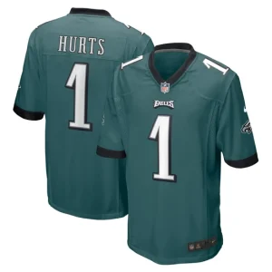 Mens Philadelphia Eagles Jalen Hurts Nike Midnight Green Player Jersey