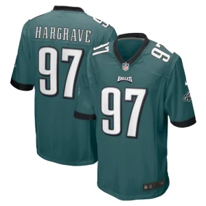 Mens Philadelphia Eagles Javon Hargrave Nike Midnight Green Player Jersey