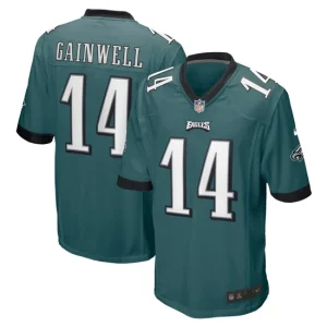 Mens Philadelphia Eagles Kenneth Gainwell Nike Midnight Green Game Jersey