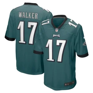 Mens Philadelphia Eagles Michael Walker Nike Midnight Green Game Jersey