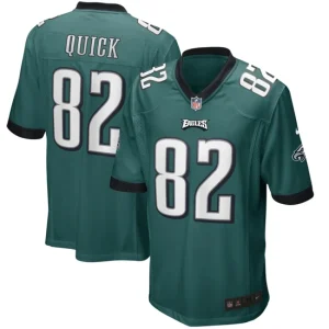 Mens Philadelphia Eagles Mike Quick Nike Midnight Green Game Retired Player Jersey