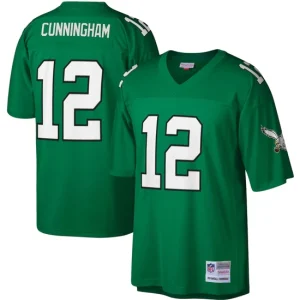 Mens Philadelphia Eagles Randall Cunningham Mitchell & Ness Kelly Green Legacy Jersey