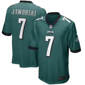 Mens Philadelphia Eagles Ron Jaworski Nike Midnight Green Game Retired Player Jersey