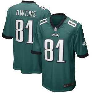 Mens Philadelphia Eagles Terrell Owens Nike Midnight Green Game Retired Player Jersey