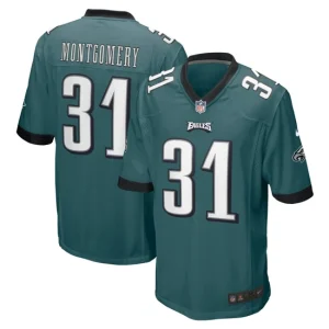 Mens Philadelphia Eagles Wilbert Montgomery Nike Midnight Green Retired Player Jersey