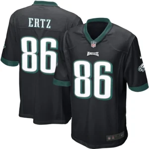 Mens Philadelphia Eagles Zach Ertz Nike Black Alternate Game Jersey