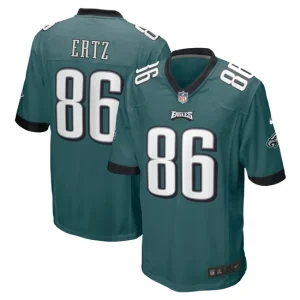 Mens Philadelphia Eagles Zach Ertz Nike Midnight Green Game Player Jersey