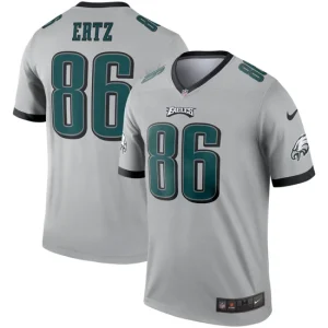 Mens Philadelphia Eagles Zach Ertz Nike Silver Inverted Legend Jersey