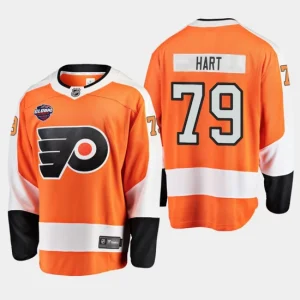 Mens Philadelphia Flyers Carter Hart 79 Orange 2019 Global Series Breakaway Player