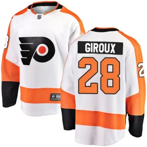 Mens Philadelphia Flyers Claude Giroux 28 Breakaway White Fanatics Branded Away