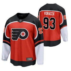 Mens Philadelphia Flyers Jakub Voracek 93 2021 Reverse Retro Orange Special Edition