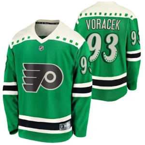 Mens Philadelphia Flyers Jakub Voracek 93 2021 St Patricks Day Green Breakaway